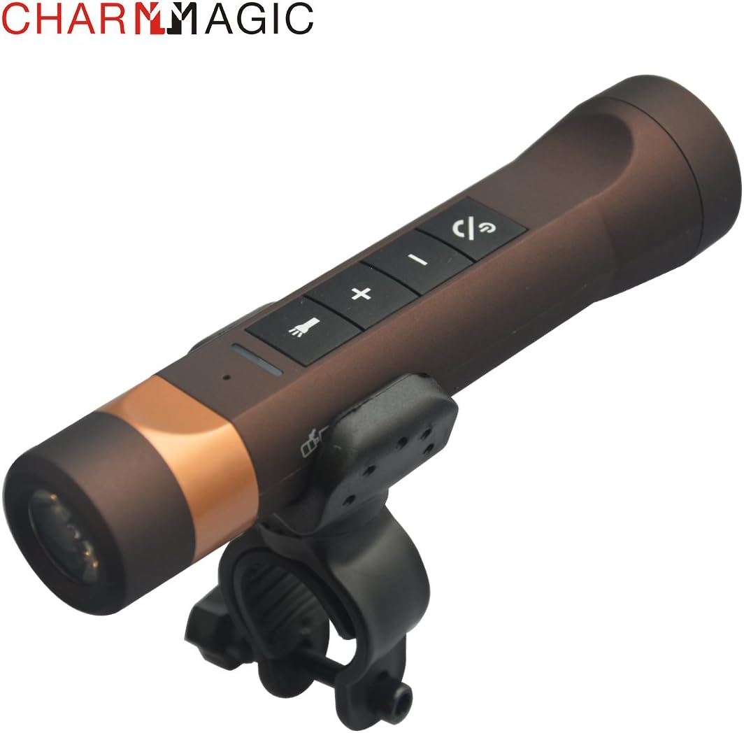 Bluetooth Bicycle Speaker with Bike Mount Holder, Multifunction of LED