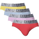 NUDUS Premium Mens Underwear - 4 Pack Soft Cotton Underwear for Men, Low Rise Sexy Mens Underwear, Lightweight & Breathable