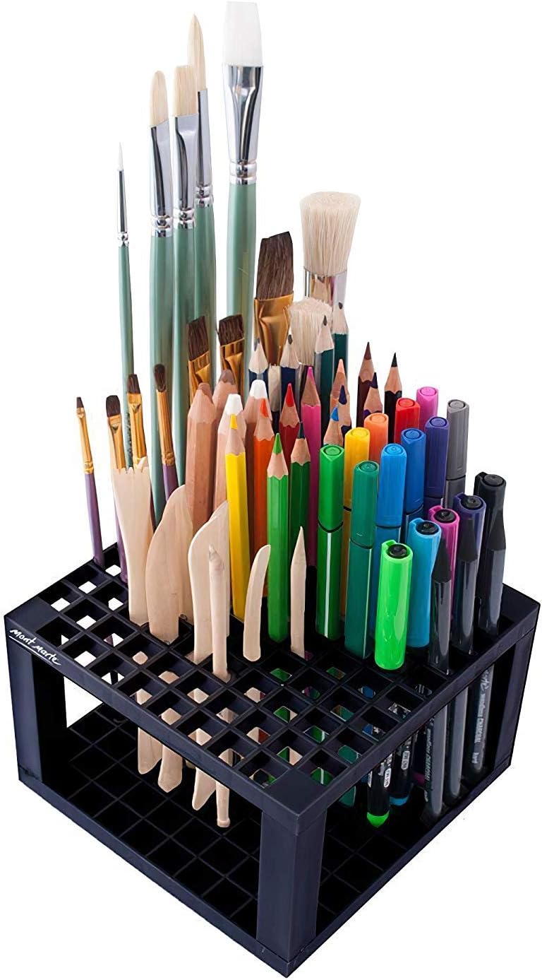 MONT MARTE Pen and Brushholder, Brush Holder with 96 compartments, Ideal for Storing and Organizing Pens Brushes - Image 4