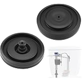 HONSNKS 2 Pcs 83143 Toilet Fill Valve Seal Replacement, Universal Rubber Diaphragm for Fluid-master 200, 242, 400 and 747 Models, Easy DIY Fix (Black)