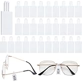 AHANDMAKER Plastic Price Tags Sleeve for Glasses, 100pcs, White | 1.5x0.59 Inches, Rectangular Plastic Price Tag Holders Labels, For Glasses Frame Eyeglass Frames, Store Retail Display
