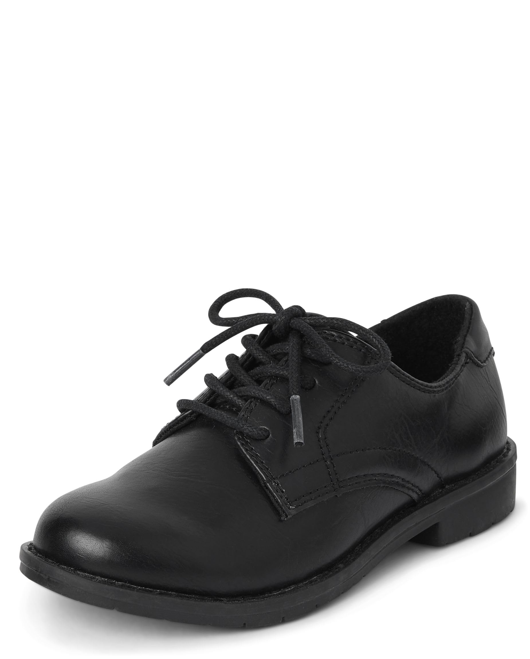 Photo 1 of The Children's Place,boys,Low Lace Sneakers,and Toddler Lace Up Dress Shoes,Black,12 Little Kid