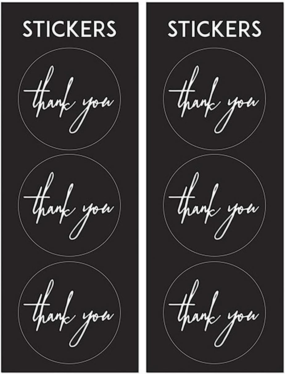 Wedding Favours Vintage Style Treat Bags White Kraft Paper Sweet Bags With Thank You Stickers 18cm x 8cm x 6cm (Pack of 6) - Image 3