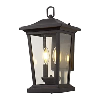Buy Smeike Outdoor Wall Sconce Light Fixture 2 Lights Outdoor Wall Lantern Exterior Wall Mount Light Fixture With Clear Glass Exterior Patio Porch Lantern Light Fixtures For Entryway Doorway House 40w Online In Nigeria