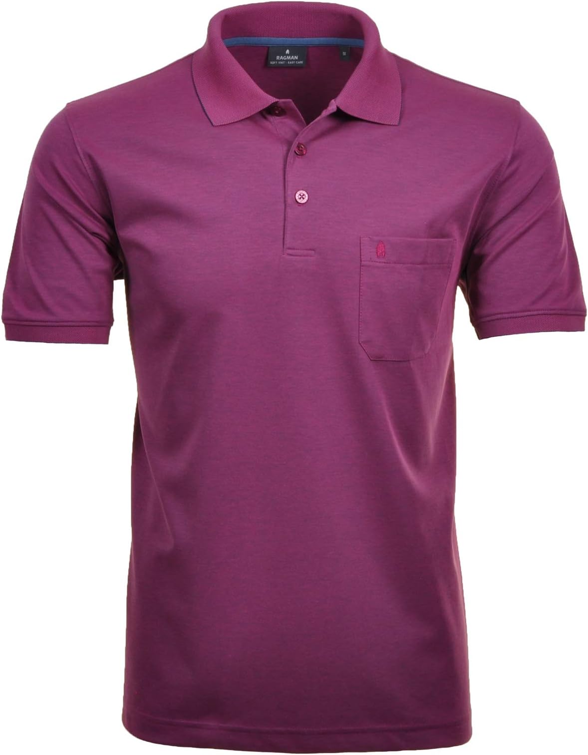 Ragman Men's Polo Shirt Red Berry XXXXXXL