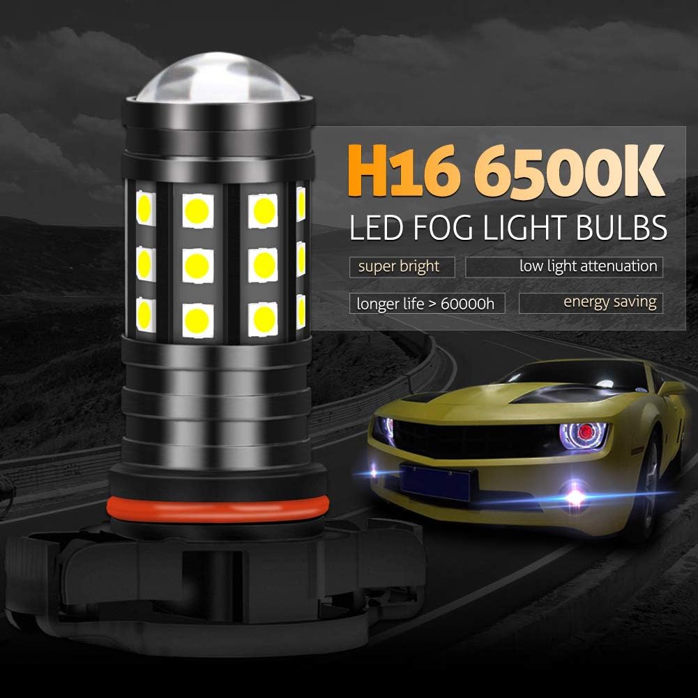 KATUR H8 H11 H9 H16 Japan LED Fog Light Bulbs High Power 3030 Chips