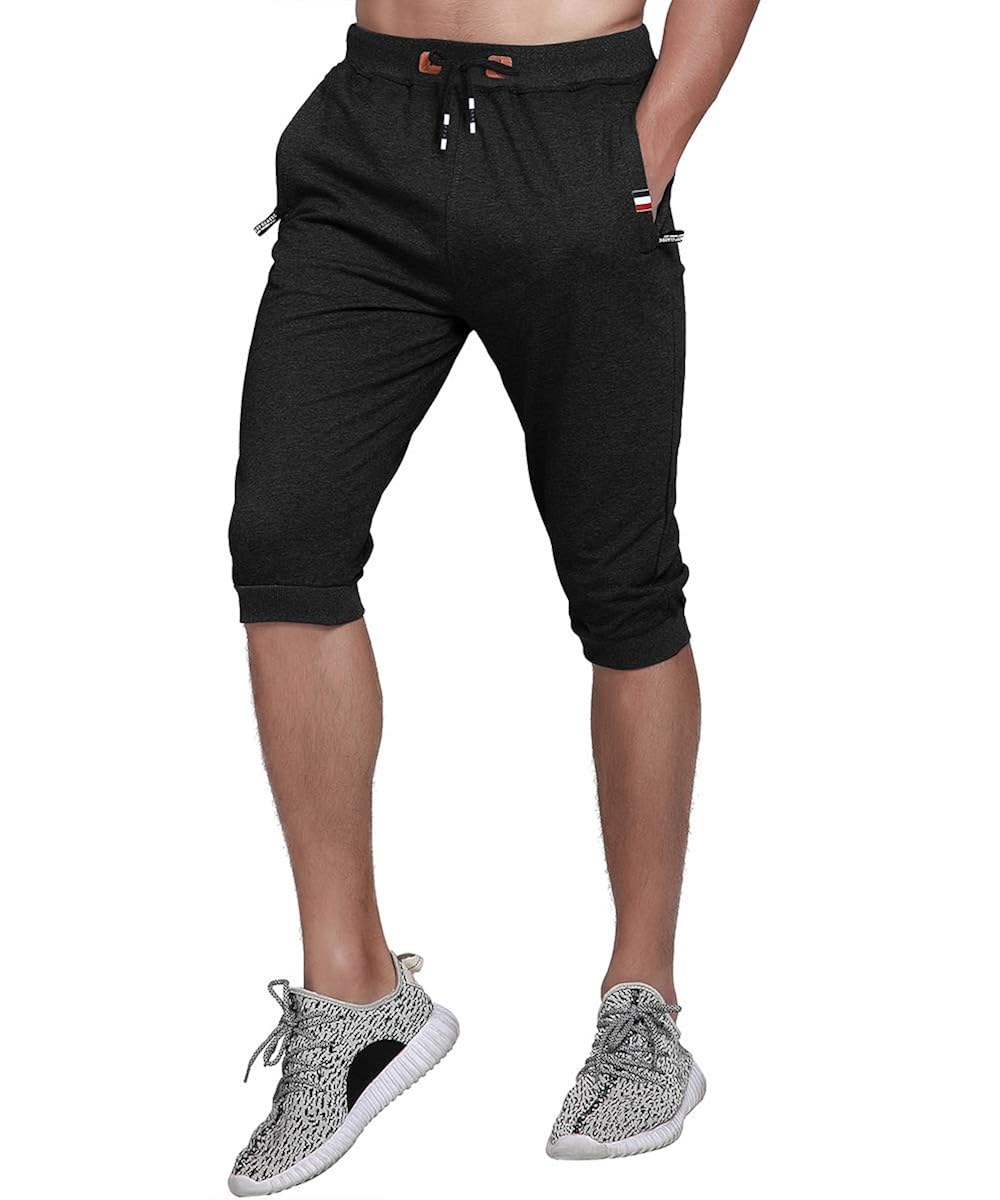 Amazon TBMPOY ハーフパンツ メンズ スポーツ ランニングパンツ カプリパンツ 半ズボン 七分丈 カジュアル フィットネス