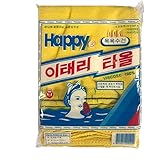 GOLDSANGSA-Korean Bath Towel Washcloth 20pcs/Body Scrub Genuine Exfoliating Bath Mitten Remove Dead Skin(Yellow)