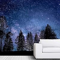 Wall Mural The Beautiful Space World Removable Self-Adhesive Wallpaper Wall Decoration for Bedroom Living Room - 66x96 inches