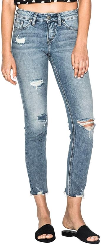 silver ankle jeans