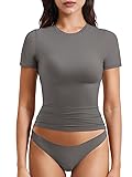 YEOREO Women T Shirt Double Lined Fitted Sweeney
