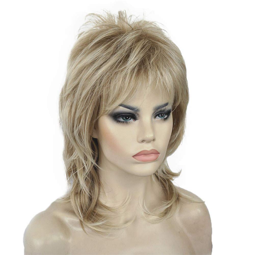 Amazon Com Aimole Shaggy Layered Wig Shoulder Length Women S Wig