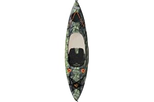 Pelican Argo 100X - Angler Sit in Fishing Kayak - Vapor Black Lime - Lightweight Stable - Ergoform™ Padded seat - 10 ft