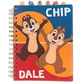 Innovative Designs Disney Chip and Dale Tab Journal Notebook, Spiral Bound, 144 Lined Pages, 8 x 7