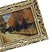 Dollhouse Miniature 1:12 Frame Autumn Woods Mural Wall Painting