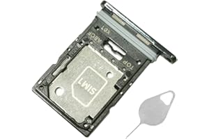 BESTDEALING Galaxy A53 5G SIM Card Tray Dual Replacement A53 5G Sim Card Slot Holder for Samsung Galaxy A53 5G SM-A536U A536U1 A536E A536 A536W S536DL Sim Card Tray Repair Part with Opening Needle (Black)