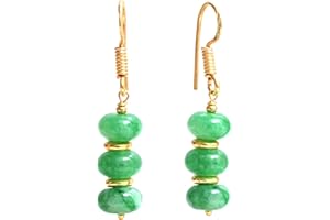 GEMPIRES NATURE’S TREASURE Gempires Lightweight Beaded Earrings Handmade Gemstone Jewelry Hypoallergenic Gold Plated Dangling Earrings For Women