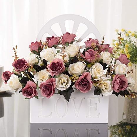 Amazon 造花 壁掛け花 枯れない 光触媒 明るい色合い 本物そっくり 手作りフラワー アートフラワー 癒し おしゃれ 置物 ギフト 母の日 お祝い インテリア リビング お部屋 玄関 人工観葉植物 フラワーアレンジメント 造花 オンライン通販