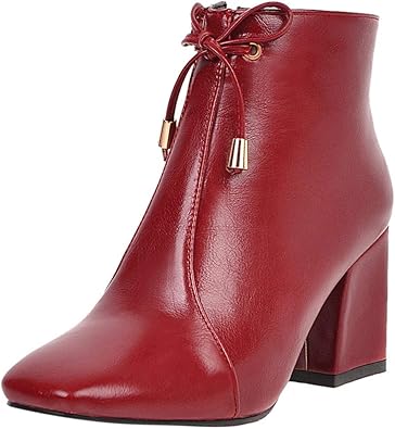 new look heeled square toe ankle boot