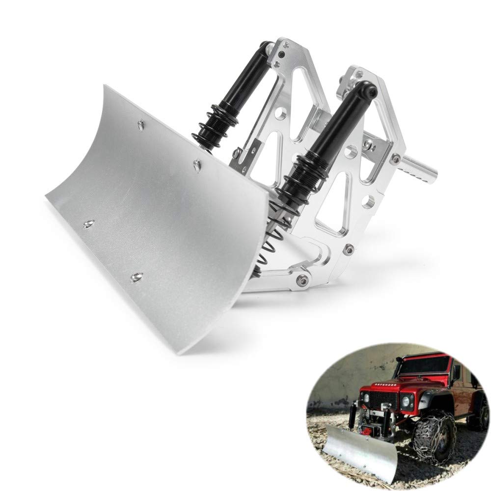 XUNJIAJIE RC Snow Plow Snow Shovel Remote Control for SCX10 90046/90047 TRX4 D90 1/10th RC Crawler Car