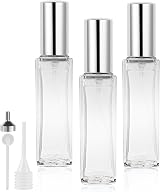 LOPHE Perfume Atomiser Refillable 20 ml 3 Pcs Transparent Glass Spray