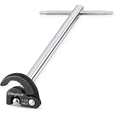 DURATECH 11" Basin Wrench, Sink Wrench, Adjustable Tap Nut Spanner Basin Spanner, Capacity of 3/8" to 1-1/4" for Fixing Back and Union Nuts Under Sink