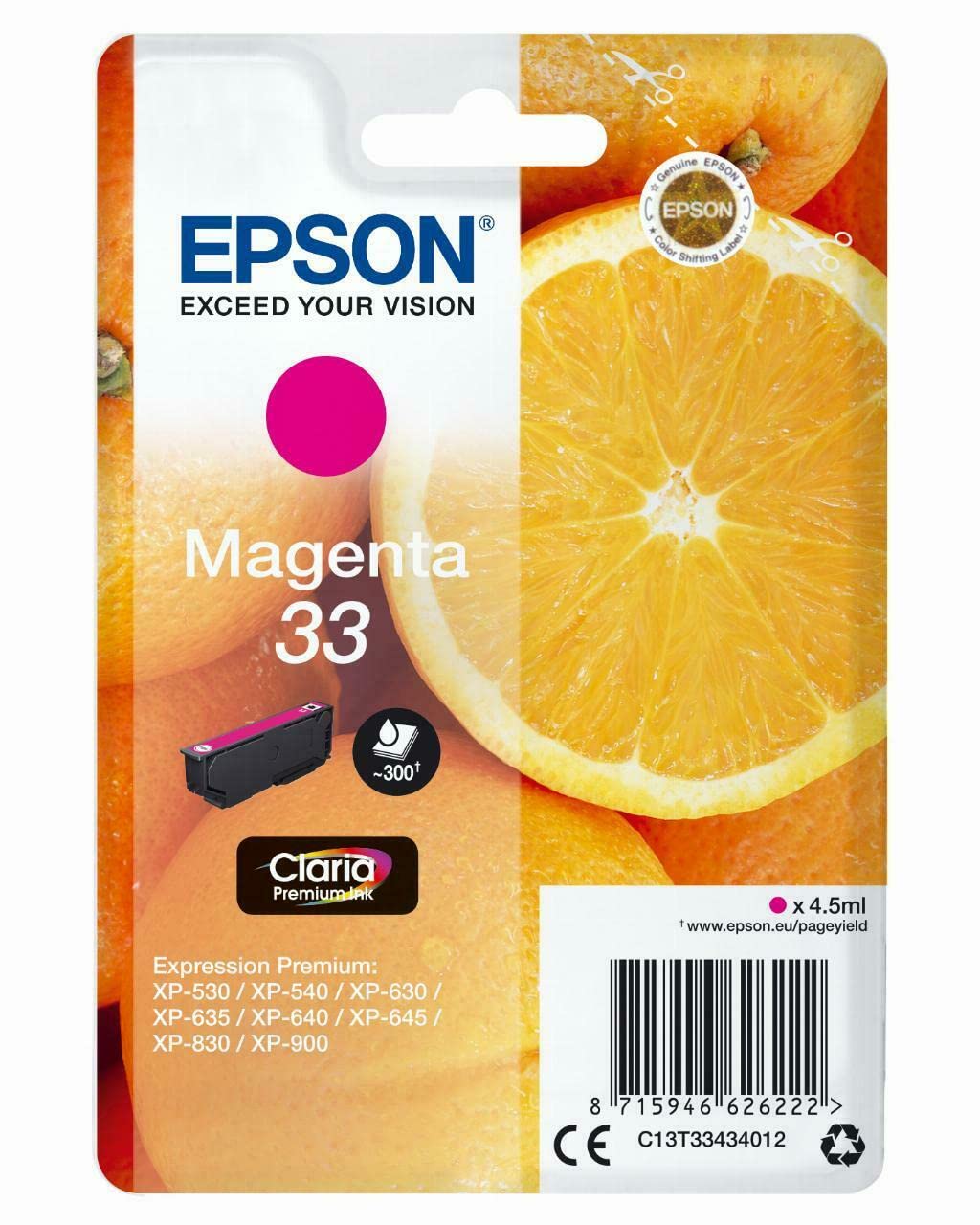 EPSON Oranges Ink Cartridge for XP-530 Series - Magenta