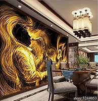 Muraon Papel Tapiz Dorado Para Paredes Abstract Golden Saxophone