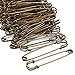100-Count Safety Pins - 4-Inch Oversized Safety Pins, Antique Safety Pins for Laundry Bags, Garment Repair, Quilting, Jeans, Skirts, Copper Plated Bronze, 4 x 1 x 0.2 Inches