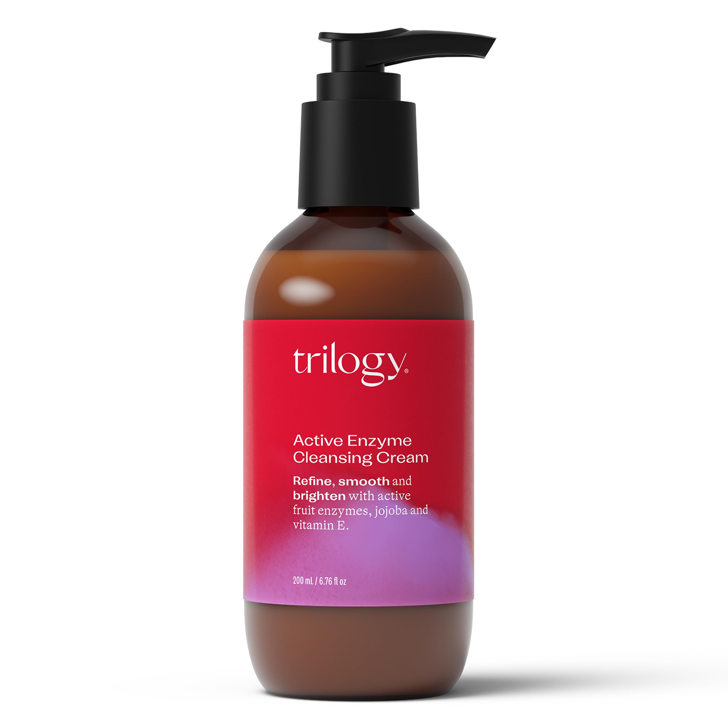 Trilogy Active Enzyme Cleansing Cream 200 mL - For Ageing Skin - Refine, Smooth & Brighten with Active Fruit Enzymes, Jojoba & Vitamin E