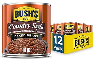 Bush's Best Baked Beans Country Style, 16 OZ (Pack of 12)