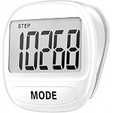 Jaxrium 3D Pedometer, Large LCD Step Counter for Walking Running Sports | Accurate Fitness Tracker with Clip &amp; Lanyard, 3D Motion Sensor, No App or Charging Needed, Easy for Men Women Seniors