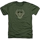 Stargate Sg1 Distressed Unisex Adult Heather T Shirt for Men and Women