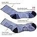 YUEDGE Mens Cotton Cushion Crew Work Socks 3 Pairs/Pack Wicking Padded Performance Athletic Hiking Socks(Black, X-Large)