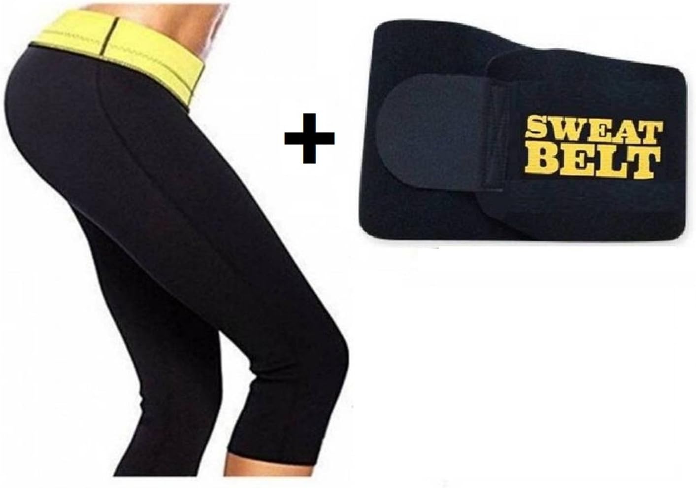 Sweet Sweat Waist Trimmer® Women's Shapewear Slimming Pant and Sweat Belt
