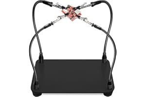 KLSKKJ Helping Hands Soldering Station, Third Hand Soldering Tool 4 Flexible Arms Solder Helping Hands Clamps for Electronic Repair Soldering Jewelry Crafts