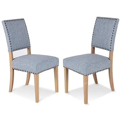 Amazon Com Enjoyshop Set Of 2 Fabric Dining Chairs With