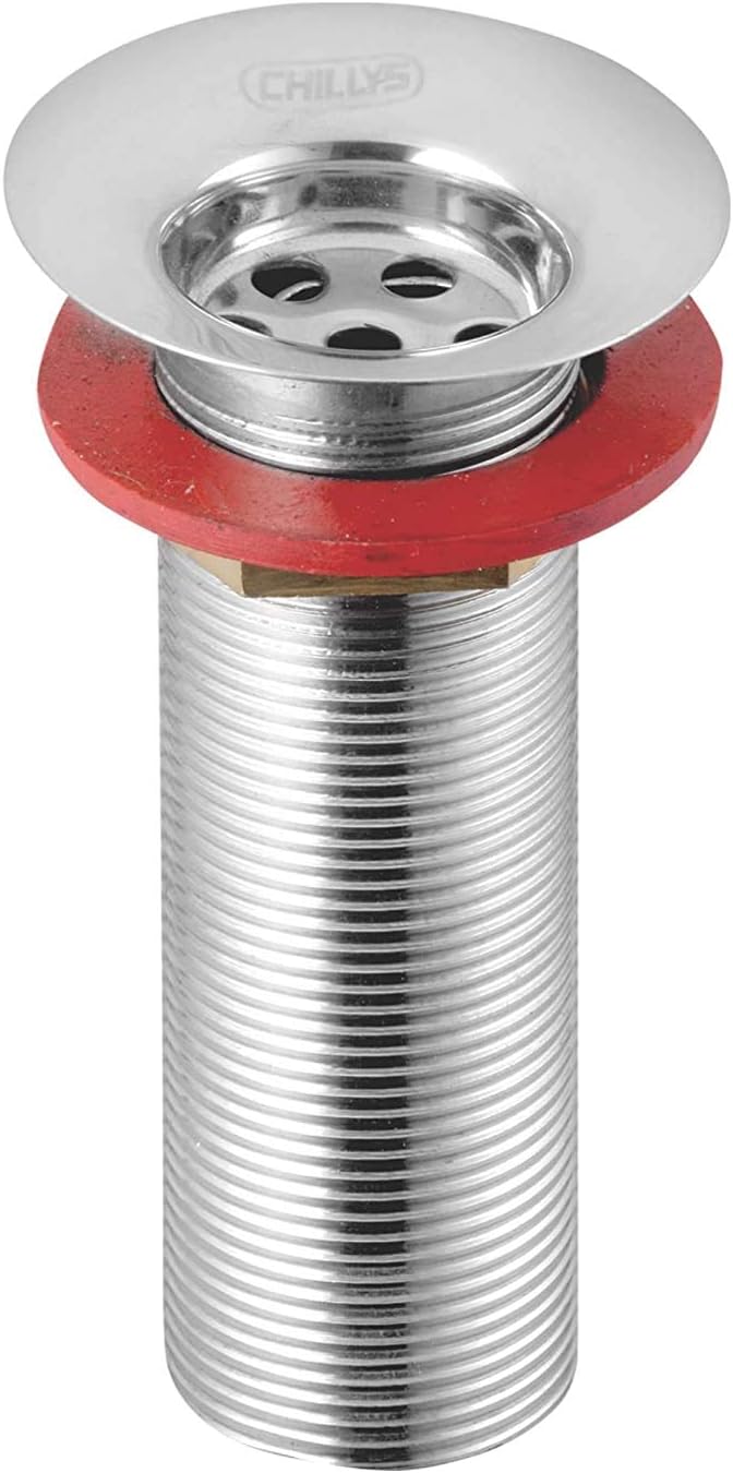 CHILLYS Stainless Steel Full Threaded Waste Coupling 32 mm 6" Long