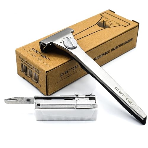 Saudi Razor Parker Adjustable Injector Razor – Single‑Edge Safety Razor with Dial ...