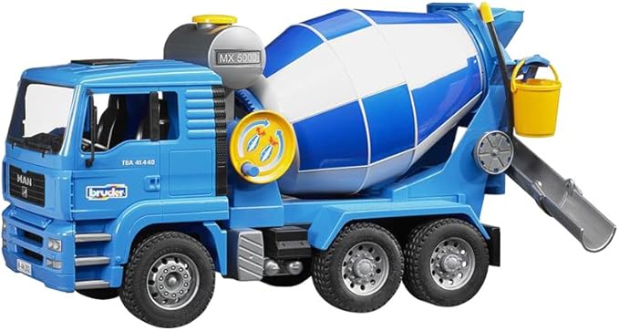 Amazon Com Bruder 02744 Man Cement Mixer Realistic Construction