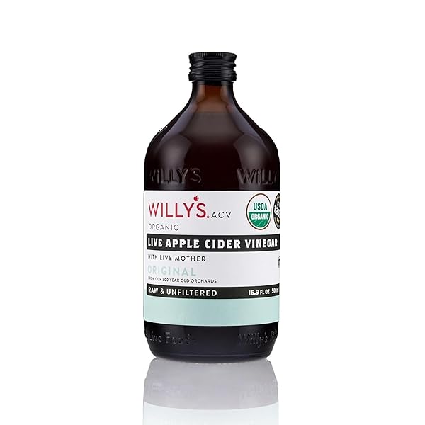 WILLY’S ORGANIC ACV APPLE CIDER VINEGAR WITH MOTHER...