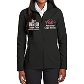 INK STITCH Women Custom L901 Customized Personalized Add Your Own Logo Texts Embroidery Collective Soft Shell Jacket