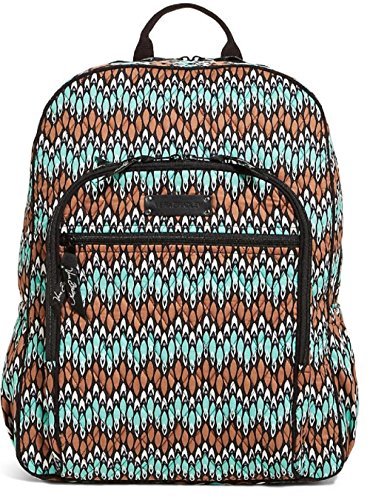 Fashionable Vera Bradley Campus Backpack in Sierra Stream Inside Out Pattern