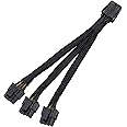 16 AWG, PCI-e 8Pin PCI Express Graphics Video Card GPU VGA 8 Pin Female to 3X GPU 8(6+2) Pin Male GPU 8 pin Splitter Power Sl