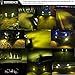 1797 H11 H8 H16(JP) LED Fog Lights Bulb Yellow Amber Gold Golden 3000K for Trucks Cars Lamps Kit Plug Error Free All in One Replacement Bulbs 12V 30W 2800LM Super Bright COB Chips Pack of 2