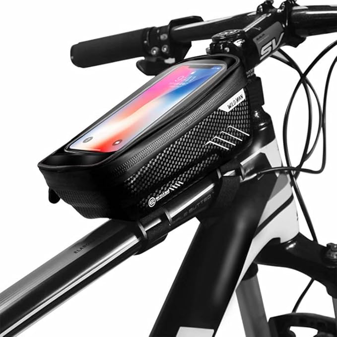 Bike Phone Holder Bag, Outdoors Mountain/Road Bike Riding Front Frame