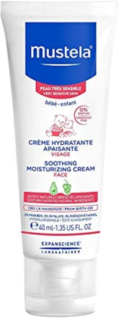 Mustela PTS Moisturizing Soothing Cream 40ml Hydrating Face Body Baby
