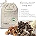 Cocoboo 100% Organic Soap Nuts, USDA Organic Certified, Handpicked & Sun Dried, Laundry Soap Hypoallergenic, Chemical Free, 240+ Loads, Include wash Bag, 1 Pound