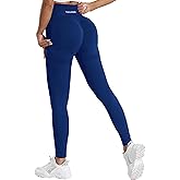 Yaguner High Waisted Scrunch Butt Lifting Leggings for Women-Seamless Tummy Control Yoga Pants for Workout Gym