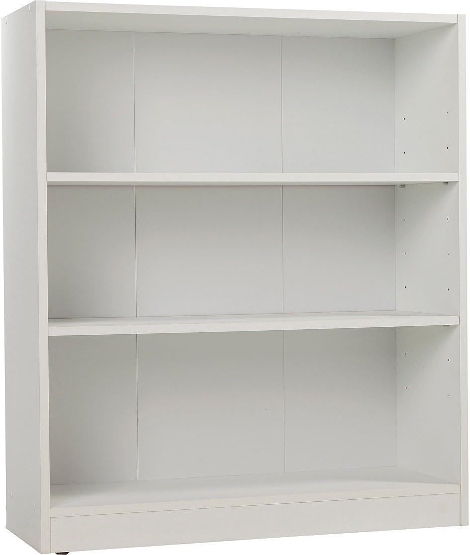 DELEX White Small Extra Deep Self-Assembly Bookcase